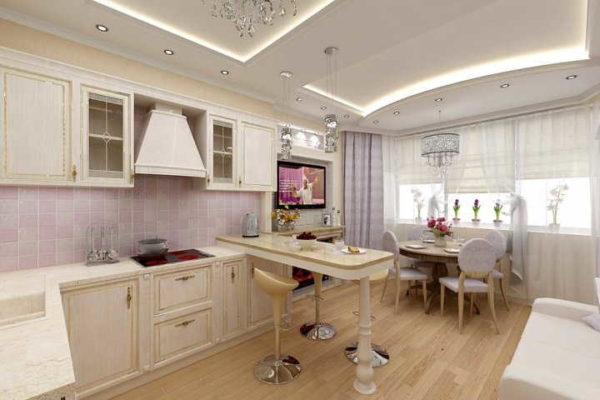 The dining area is a good option: both functional and there is access to the windows