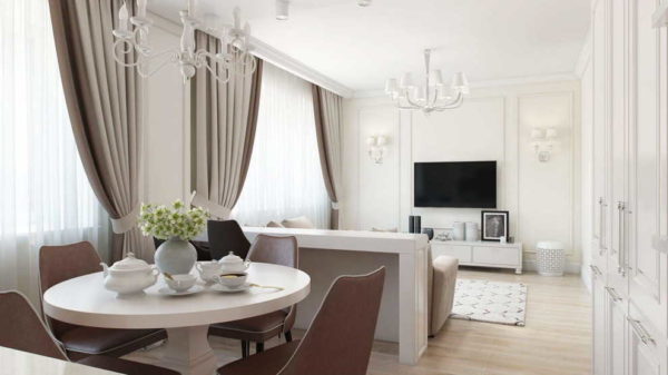 For spacious and bright rooms
