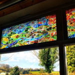 It is not necessary to occupy the entire area with stained-glass windows