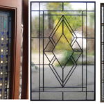 Geometric patterns on window glass - stylish and timeless