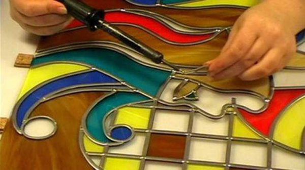Film stained glass is the easiest one to make on your own. but not too durable
