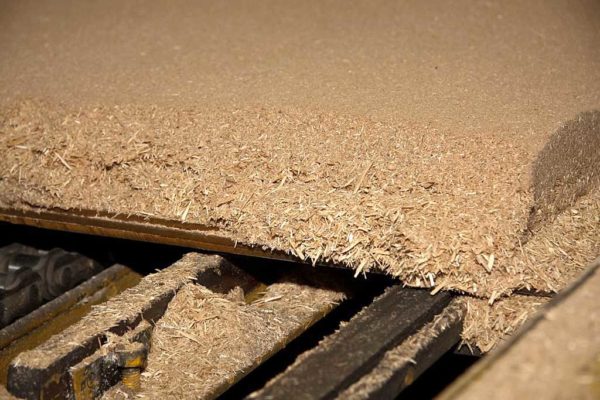 Shavings carpet formed