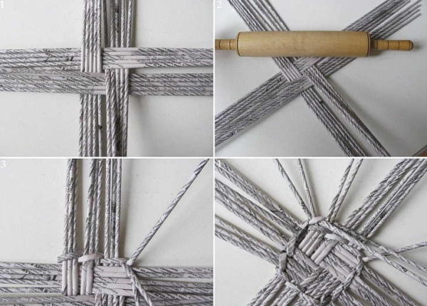 Bottom weaving for square products