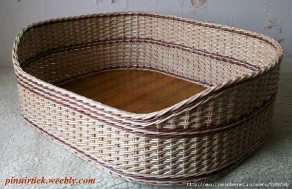 You can make a cat basket from newspapers. In such a couch she will be comfortable