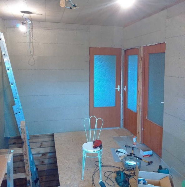 You can sheathe the entire room from the inside