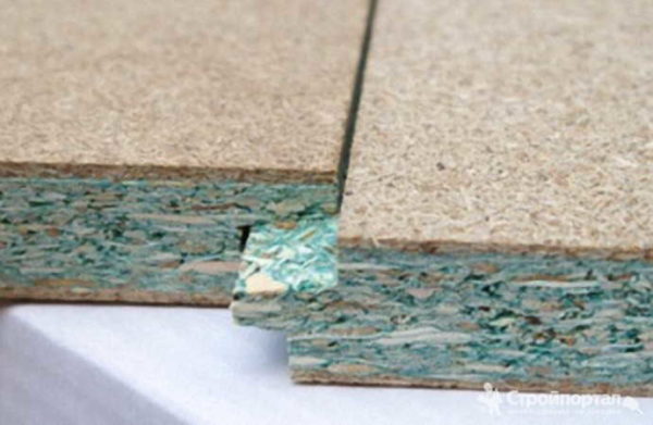 The tongue-and-groove chipboard looks something like this