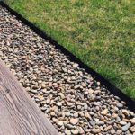 and gravel path using garden / lawn / garden plastic curb tape