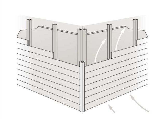 Mounted on a crate. The minimum gap is 2 mm, the step is no more than 600 mm, when using a metal subsystem, the recommended thickness for our weather is 2 mm