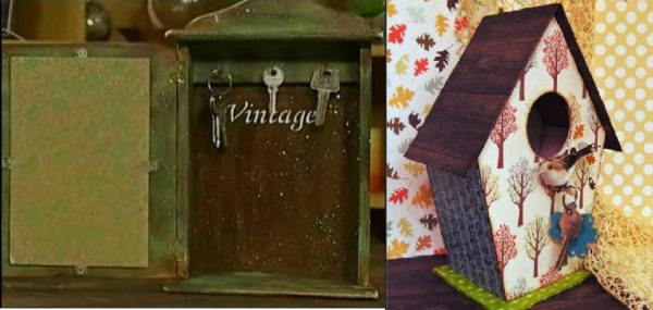 The closed wall key holder can be of different shapes ... make a round one if you want))