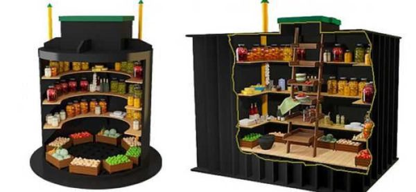Plastic cellar can be cylindrical or cubic