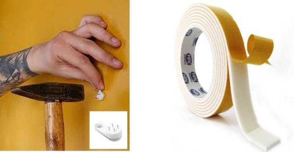 How to hang a modular painting: special fasteners