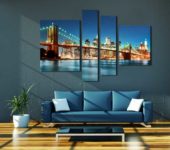 Finding a free wall in modern interiors is not too difficult