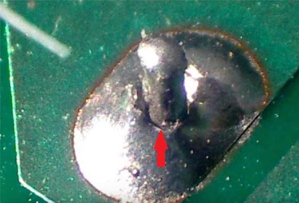 Cold soldering is one of the reasons for LED lamp breakage