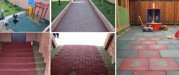 You can use crumb rubber cover almost anywhere in a private house