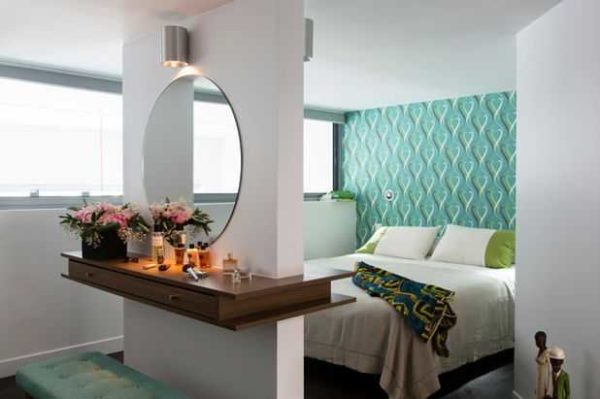 Contemporary - like a console around a wall