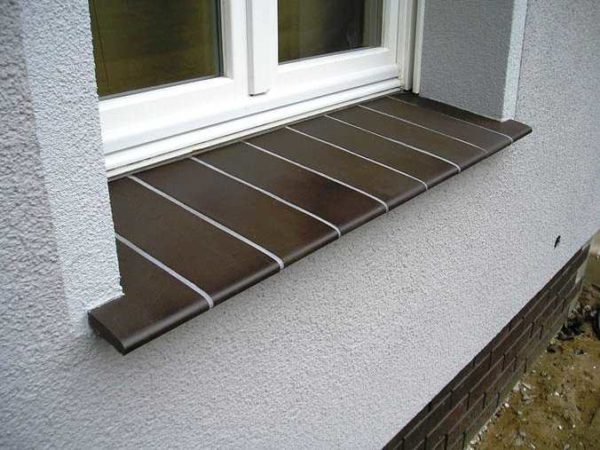 Ebb from facade tiles - it's easy to do it yourself