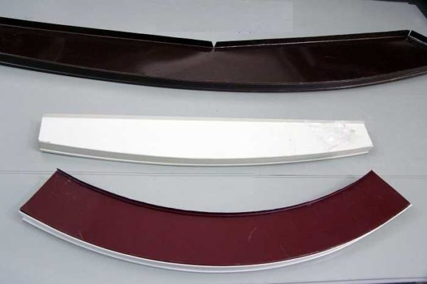 Radius ebb for windows in bay windows must be ordered
