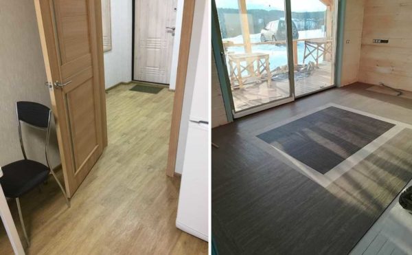 The coating is thin, you can not raise the doors too much. In addition, the possibility of laying a single carpet - without joints and sills is also very pleasing