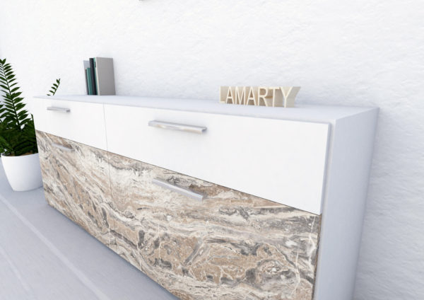 Chipboard Lamarty. Real marble effect