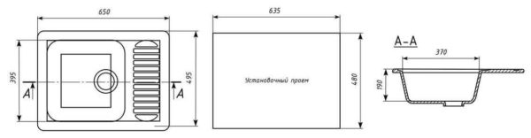 The installation opening of the kitchen sink must be less than or equal to the dimensions of the frame