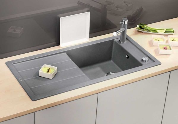 The stone sink for the kitchen is quiet, practical