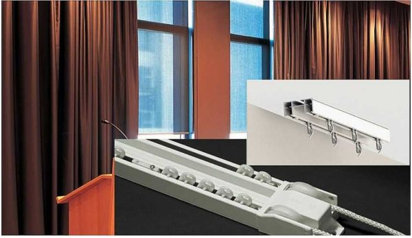 Heavy-duty curtains require reinforced aluminum ceiling eaves