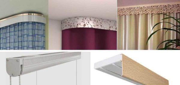 Options for attaching the decorative strip to the ceiling cornice