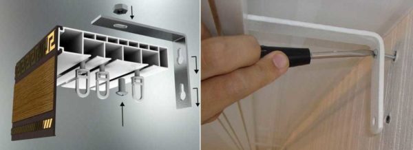 How to attach the ceiling cornice to the wall with brackets
