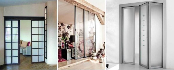 Different types of 2-leaf doors