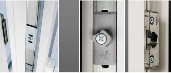 Magnetic lock for metal-plastic balcony door