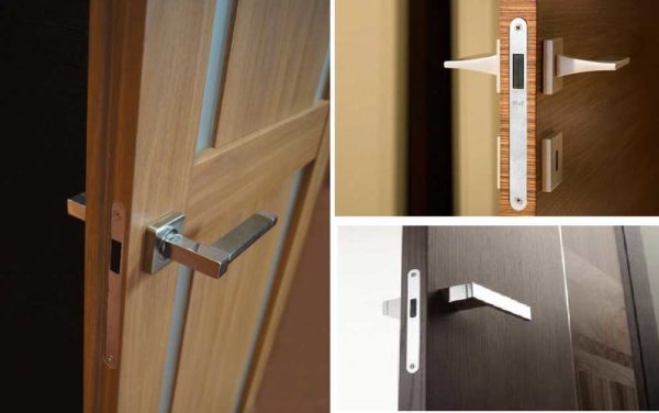 Magnetic handles for interior doors are comfortable and make little noise