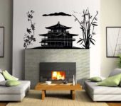 A certain style of sticker dictates the presence of features of the same style in other objects and design