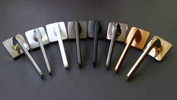 These are color options for Colombo metal door handles