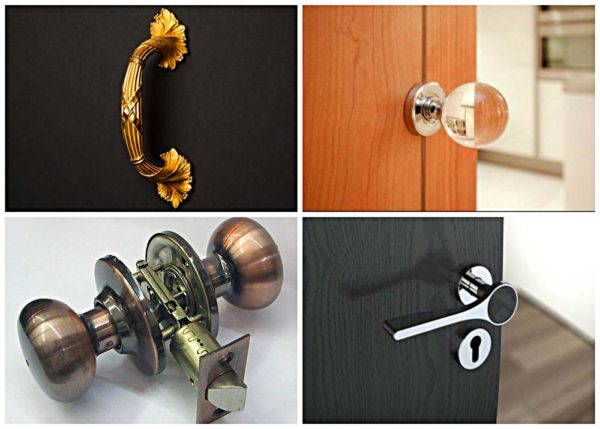 Stationary, with a latch - these are the two main types of handles for interior doors. And models with latches can be optionally with a latch or a key