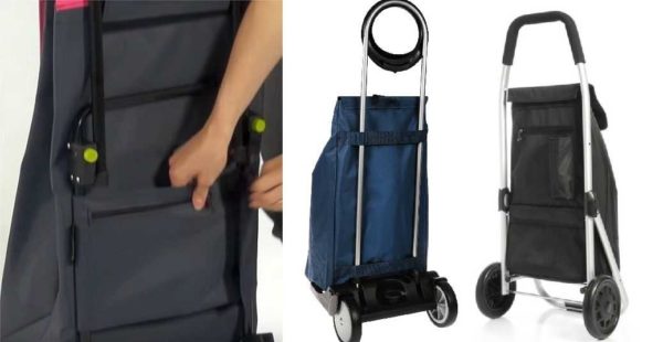 How to attach the bag to the cart