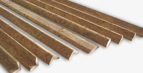 Cork corners for corner protection