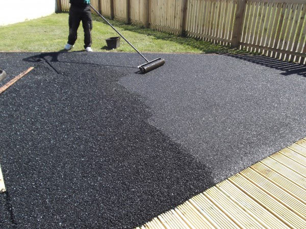 Rolling with a roller makes the surface more dense