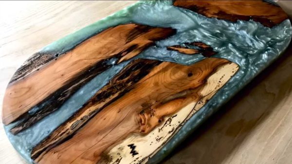 Using pearl powder with toned wood