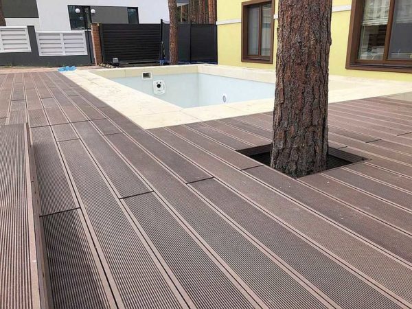 Polymer board for terrace