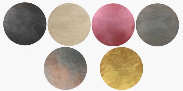 This is how the coating with decorative paint with a silk surface looks like