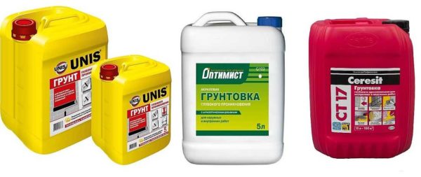 Deep penetration primer composition: modified latex and acrylic dispersion with additives