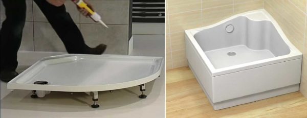 Types and sizes of shower trays