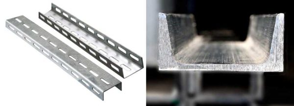 Aluminum channel and perforated