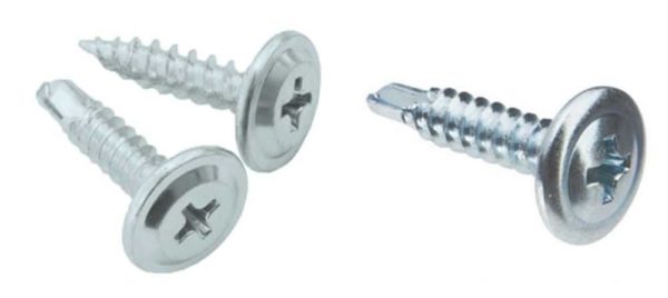 The appearance of self-tapping screws with a press washer