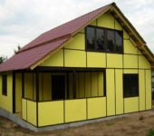 There are sandwich panels for walls and roofs