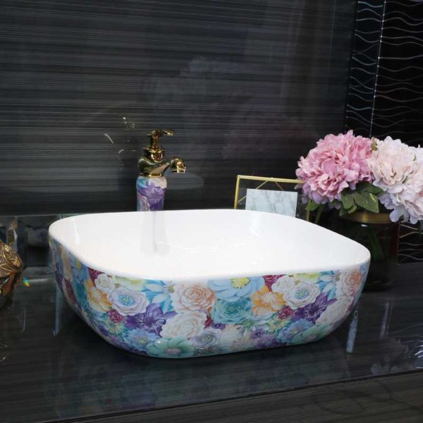This sink is for the ladies bathroom