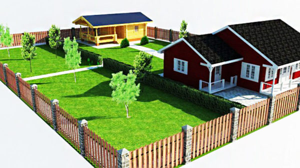 cottage location plan on the site