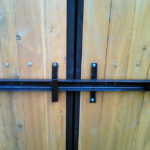 rotary lock on the gate