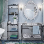 Provence style in the bathroom