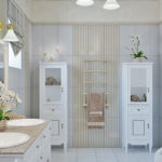 modern provence style in the bathroom